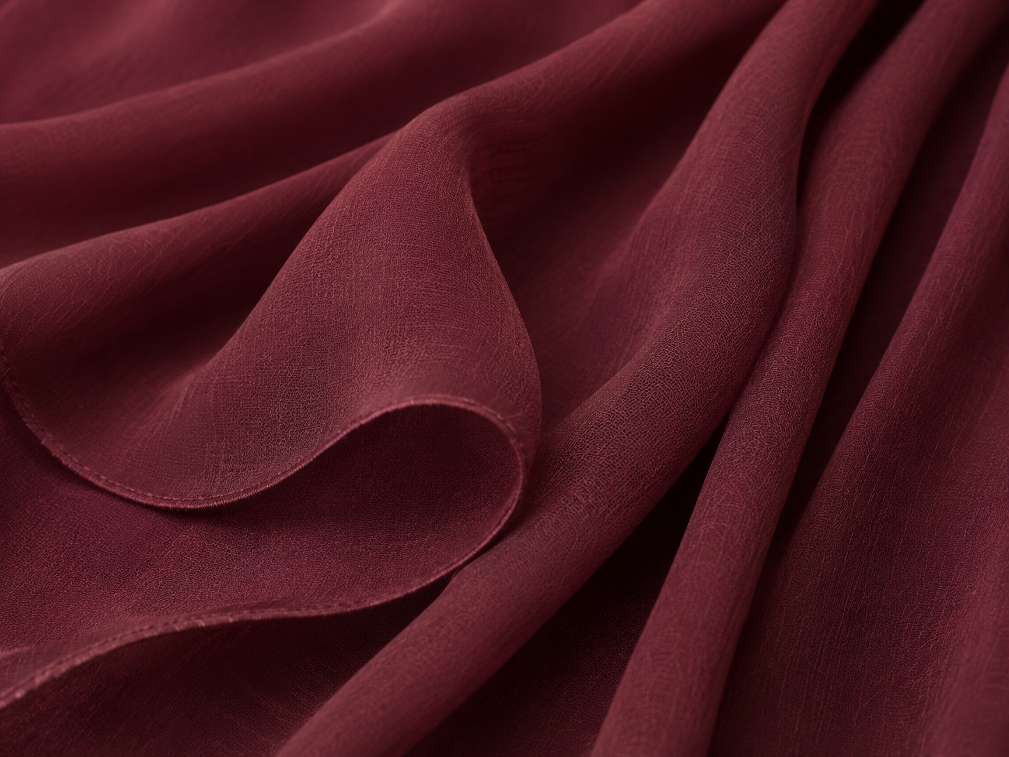 Chiffon Hijab - Ruby Red - Image 2